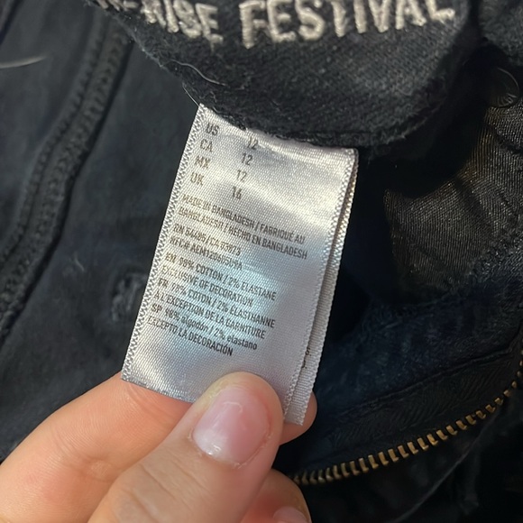 American Eagle Vintage High-rise Festival Jean Shorts - Picture 3 of 3